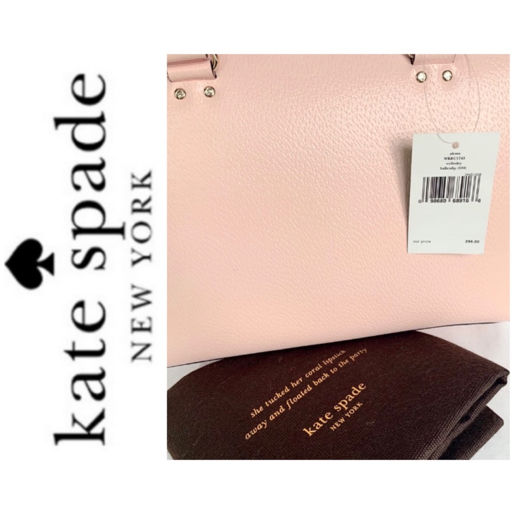 NWT Kate Spade leather satchel ballet pink - Picture 5 of 7